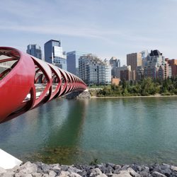 Reworks Upcycle Shop - Peaceful views of the city from the Peace Bridge.