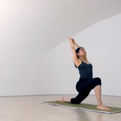 Center for Remembering & Sharing - Yoga instructor Hazuki Homma in the White Room