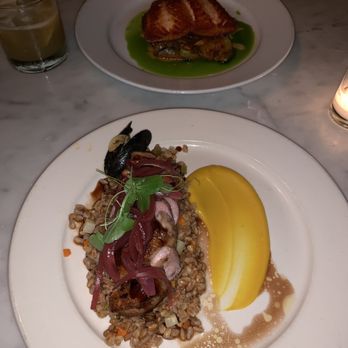 Chez Moi - Duck Breast and Salmon dishes - French Near Me - Brooklyn, New York Chez Moi - Duck Breast and Salmon dishes - French Near Me - Brooklyn, New York