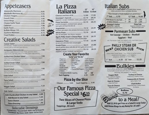 Menu photo 2 Giuseppi's Pizza Plus Gaithersburg, MD