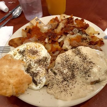 Farm House Cafe - Chicken fried steak breakfast.. steak was over cooked. Rest of it was perfect!!! - Bakeries Near Me - Omaha, Nebraska Farm House Cafe - Chicken fried steak breakfast.. steak was over cooked. Rest of it was perfect!!! - Bakeries Near Me - Omaha, Nebraska