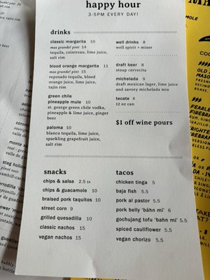 Menu photo 8 Pablo y Pablo Seattle, WA