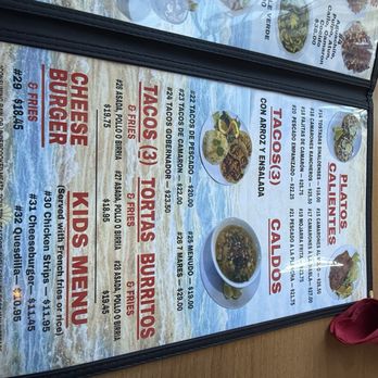 Mary’scos - The menu - Mexican Near Me - Corona, California
