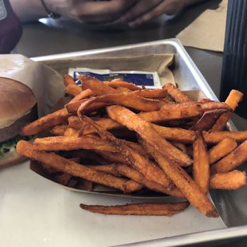 Burganic Hub - sweet potato fries - Burgers Near Me - Houston, Texas