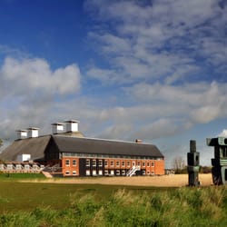 Snape Maltings - Snape Maltings Concert Hall in its setting in Suffolk