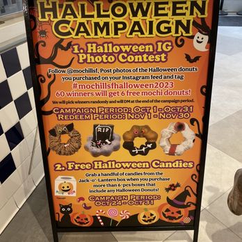 Mochill Donuts & Coffee - Some Halloween campaign you should check out! - Donuts Near Me - Torrance, California