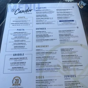 Candor by Giuseppe - Menu - New American Near Me - La Jolla, California