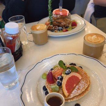 Sweet Maple - SMCP Stack + Vanilla Lattes + Chicken Croffle - Breakfast & Brunch Near Me - Cupertino, California Sweet Maple - SMCP Stack + Vanilla Lattes + Chicken Croffle - Breakfast & Brunch Near Me - Cupertino, California