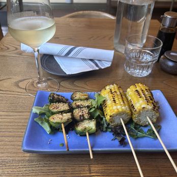 Nomu Skewers - Brussels sprouts skewers and corn skewer - Izakaya Near Me - San Francisco, California