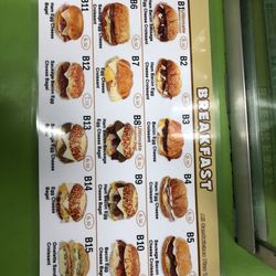 New Donuts & Water - Breakfast menu!! They have lunch and drinks