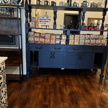 Summer Moon Coffee - a display of coffee and teas - Coffee & Tea Near Me - Kyle, Texas