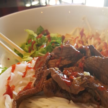 Viet Soul - Yummy beef vermicelli bowl. Added Syracha. - Vietnamese Near Me - Richmond, Texas Viet Soul - Yummy beef vermicelli bowl. Added Syracha. - Vietnamese Near Me - Richmond, Texas