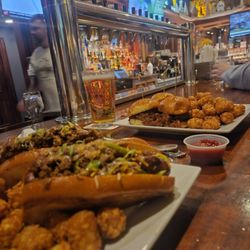 Bailey's Saratoga - Chilli cheese dogs and sliders