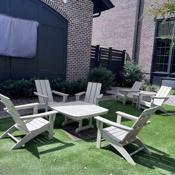 Burnt Church Distillery - A nice little cozy spot with Adirondack chairs on the patio - Distilleries Near Me - Bluffton, South Carolina