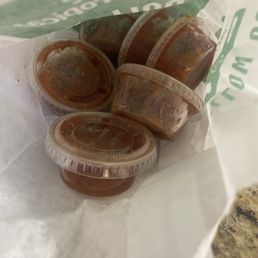 I asked for green sauce and got a bunch of red sauce