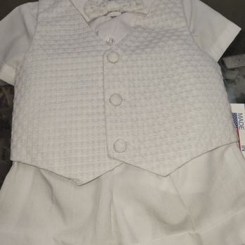 Cathy's Touch - White Baptismal Suit 6-12mths ~ July/August 2026 - Children's Clothing Near Me - Merrick, New York Cathy's Touch - White Baptismal Suit 6-12mths ~ July/August 2026 - Children's Clothing Near Me - Merrick, New York