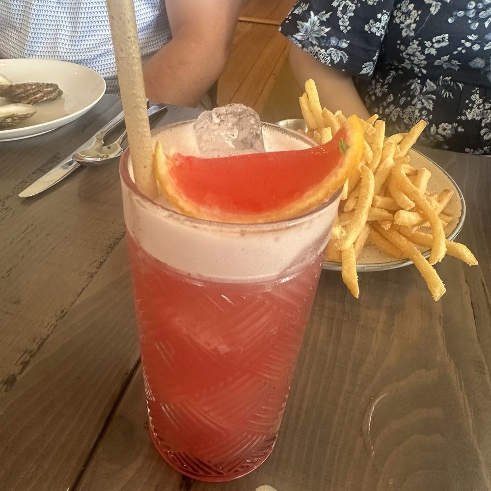 Delaney Oyster House - And Everything Nice cocktail. It comes with a small Jell-O shot on top! - Seafood Near Me - Charleston, South Carolina Delaney Oyster House - And Everything Nice cocktail. It comes with a small Jell-O shot on top! - Seafood Near Me - Charleston, South Carolina