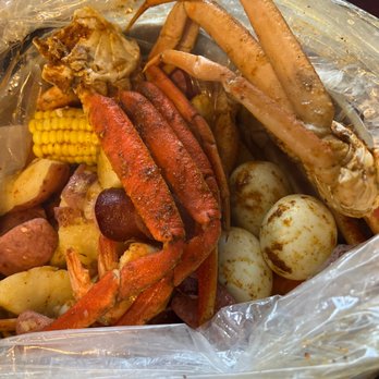 Boil Ramen & Cajun Seafood - Boil. Snow crab, shrimp, sausage, egg, potatoes and corn. Medium House sauce - Seafood Near Me - Rincon, Georgia Boil Ramen & Cajun Seafood - Boil. Snow crab, shrimp, sausage, egg, potatoes and corn. Medium House sauce - Seafood Near Me - Rincon, Georgia