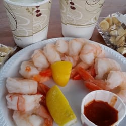 Cuttyhunk Shellfish Farms - Shrimp & chowder delivered to our boat.