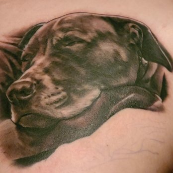True Fit Tattoo - Stella forever resting on her Daddys chest like she always did - Tattoo Near Me - San Diego, California True Fit Tattoo - Stella forever resting on her Daddys chest like she always did - Tattoo Near Me - San Diego, California