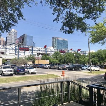Rodeo Goat - Outside front porch looking toward town - Burgers Near Me - Houston, Texas