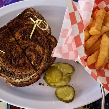 Boynton Diner - Patty melt with onions and cheese accompanied by fries - Diners Near Me - Boynton Beach, Florida Boynton Diner - Patty melt with onions and cheese accompanied by fries - Diners Near Me - Boynton Beach, Florida