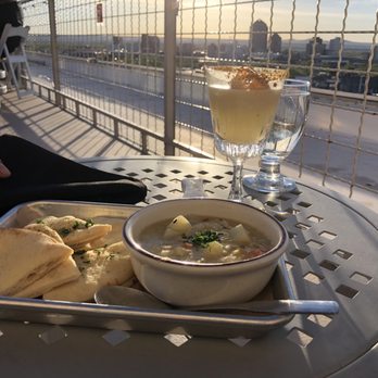 Apothecary Lounge - The cocktail is a "psych ward" and the soup is the curried green chili chicken - Lounges Near Me - Albuquerque, New Mexico