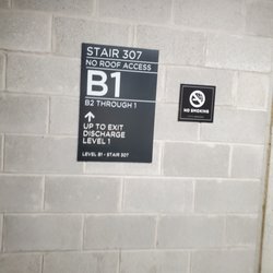 Parking Garage - If you don't work here, and you see this sign. You are not in the right place.