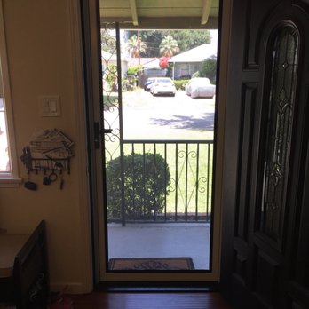Security Screen Doors - Visibility through the screen from inside is great - Security Systems Near Me - Riverside, California Security Screen Doors - Visibility through the screen from inside is great - Security Systems Near Me - Riverside, California