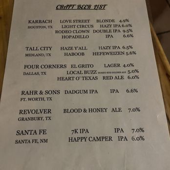 High Sierra Bar & Grill - Craft beer list - American Near Me - Terlingua, Texas High Sierra Bar & Grill - Craft beer list - American Near Me - Terlingua, Texas