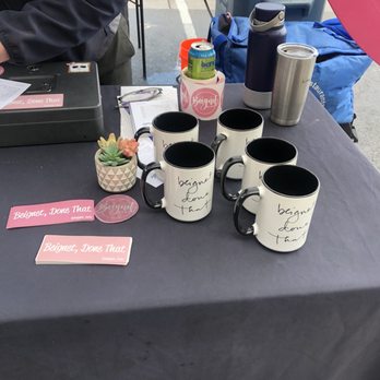 Beignet Babe - Cute mugs and stickers for sale - Food Stands Near Me