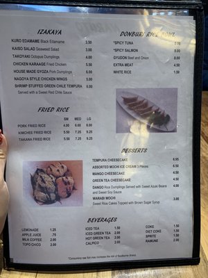 Menu photo 5 Naruto Albuquerque, NM