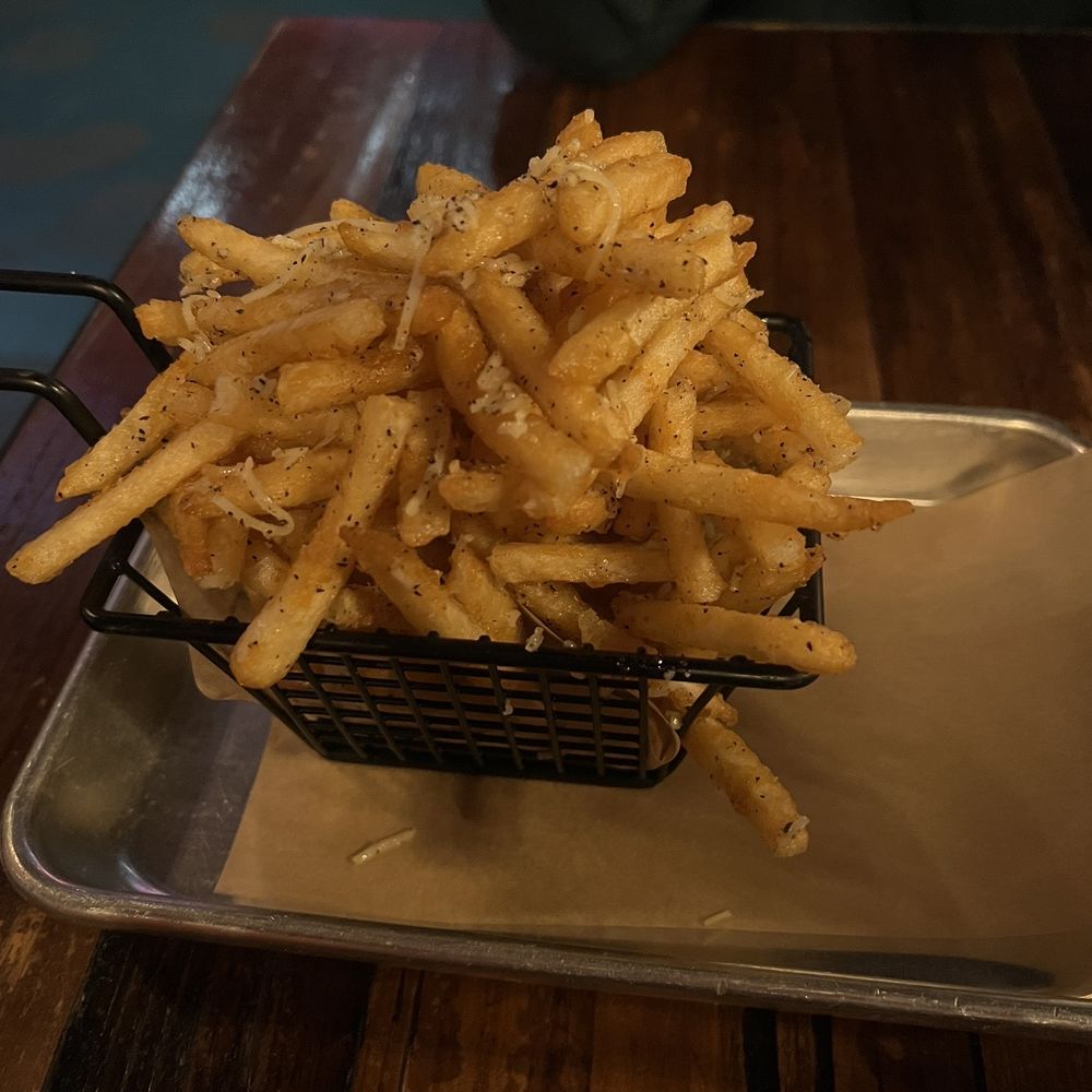 Sids Garage - Parmesan truffle fries! - Burgers Near Me - Meridian, Idaho Sids Garage - Parmesan truffle fries! - Burgers Near Me - Meridian, Idaho