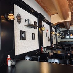 The Heights Bar and Grill - Inside the dining area. Surrounds the bar.
