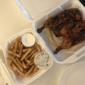 Maison De Poulet Syriana - Whole chicken with fries, coleslaw and garlic sauce - Chicken Shop Near Me - Saint-Laurent, Quebec Maison De Poulet Syriana - Whole chicken with fries, coleslaw and garlic sauce - Chicken Shop Near Me - Saint-Laurent, Quebec