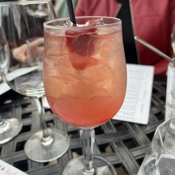 Cucina Urbana Italian Kitchen And Wine Bar - Sangria, one strawberry