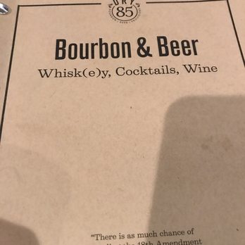 DRY 85 - Bourbon and cocktail menu - Bars Near Me - Annapolis, Maryland