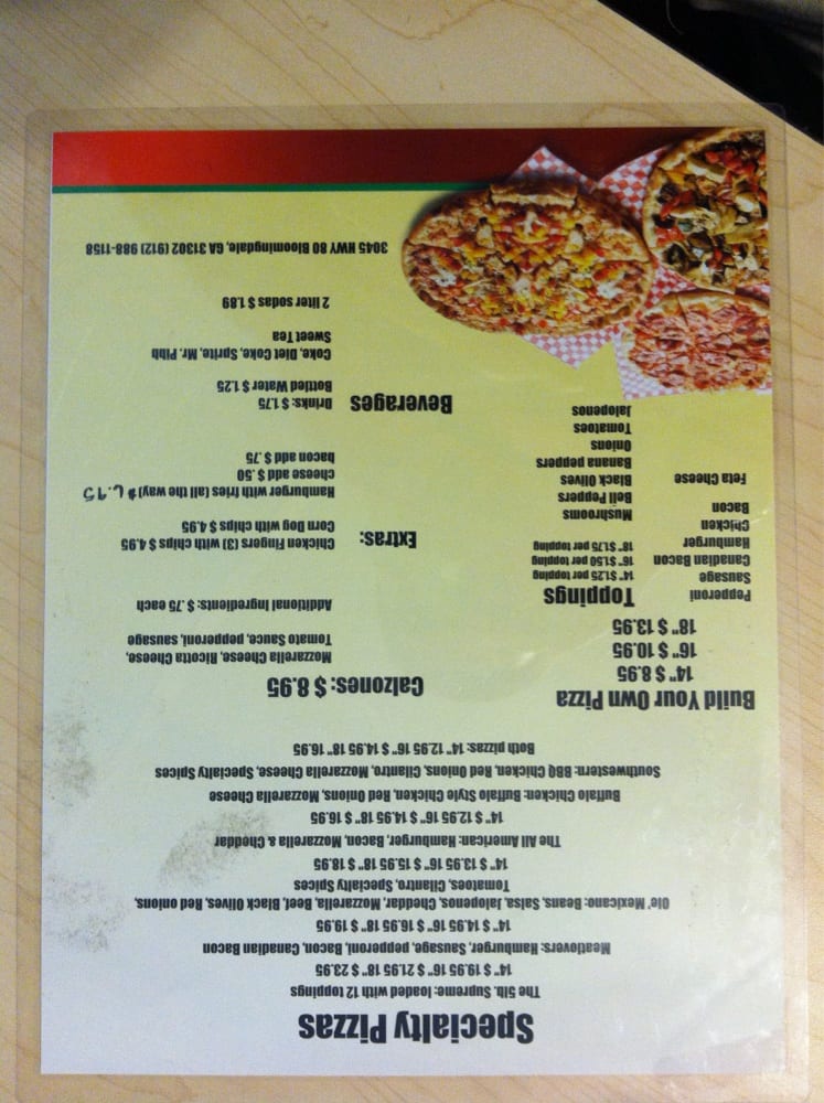 BROTHER’S PIZZA Updated March 2024 3045 US Hwy 80, Bloomingdale