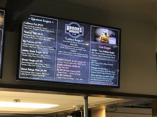 Menu photo 7 Brooks Burgers Pismo Beach, CA