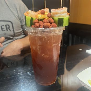 Birrieria Doñitas - Pacifico michelada(with shrimp and cucumber) wow - Mexican Near Me - Prosser, Washington Birrieria Doñitas - Pacifico michelada(with shrimp and cucumber) wow - Mexican Near Me - Prosser, Washington