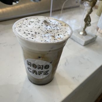 Momo Cafe - Iced black sesame latte - Desserts Near Me - Atlanta, Georgia Momo Cafe - Iced black sesame latte - Desserts Near Me - Atlanta, Georgia