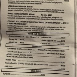 Pizza Romagna - Menu