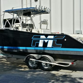 Maritime Graphics - A nice #boatwrap we did for a local sign shop. - Printing Services Near Me Maritime Graphics - A nice #boatwrap we did for a local sign shop. - Printing Services Near Me