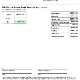 After agreeing, tacked on an additional 7k, not shown. After agreeing, tacked on an additional 7k, not shown.