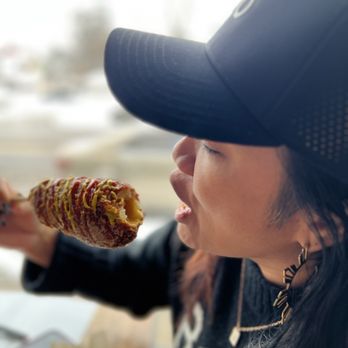 Kaffeine - Cheese K-dog & a happy chewer - Breakfast & Brunch Near Me - Grand Rapids, Michigan Kaffeine - Cheese K-dog & a happy chewer - Breakfast & Brunch Near Me - Grand Rapids, Michigan