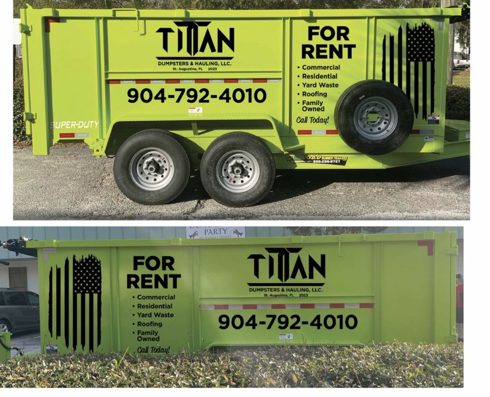 Slide of Titan Dumpsters and Hauling