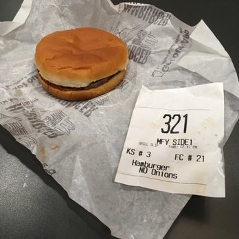 McDonald’s - No onions hamburger for my dog, CyHawk! - Fast Food Near Me - Ames, Iowa
