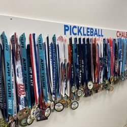 Pickleball Chalet - Medal wall
