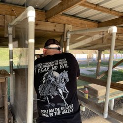 Clear Creek Gun Range - 25yd bay with steel targets