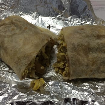 Mill Bakery - Egg, cheese, potatoes, and bean breakfast burrito w/ red salsa - Bakeries Near Me - Santa Ana, California